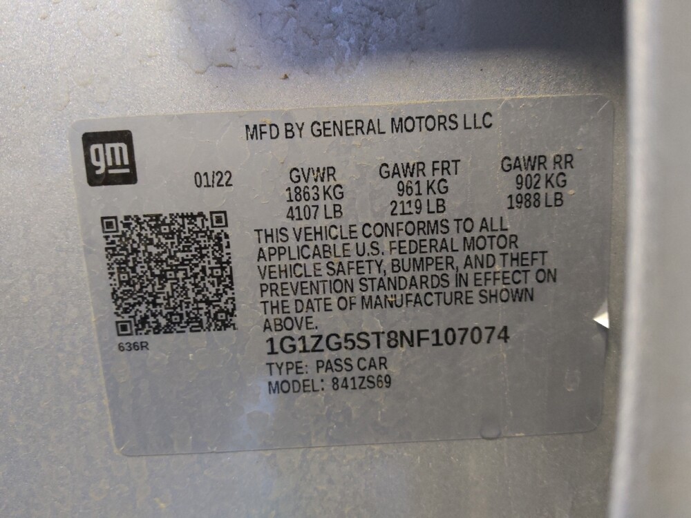 2022 Chevrolet Malibu in Mesa, AZ 85210 - 18101935 33