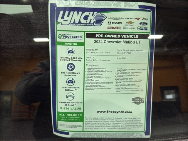 2024 Chevrolet Malibu in Burlington, WI 53105 - 18102018 35