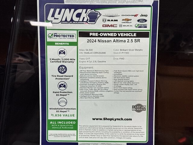 2024 Nissan Altima in Burlington, WI 53105 - 18102120 36