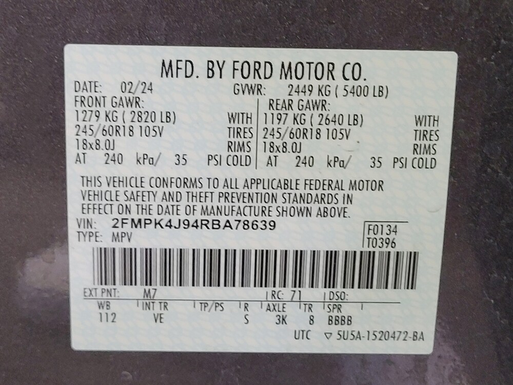 2024 Ford Edge in Downey, CA 90241 - 18102175 33