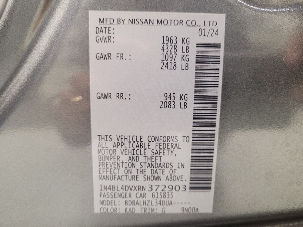 2024 Nissan Altima in El Cajon, CA 92020 - 18102187 33