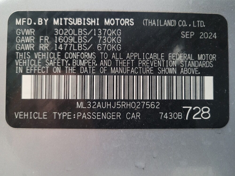 2024 Mitsubishi Mirage in Downey, CA 90241 - 18102223 33