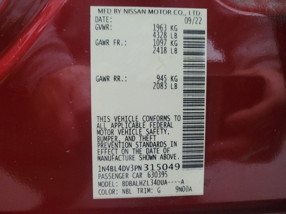 2023 Nissan Altima in El Cajon, CA 92020 - 18102234 33