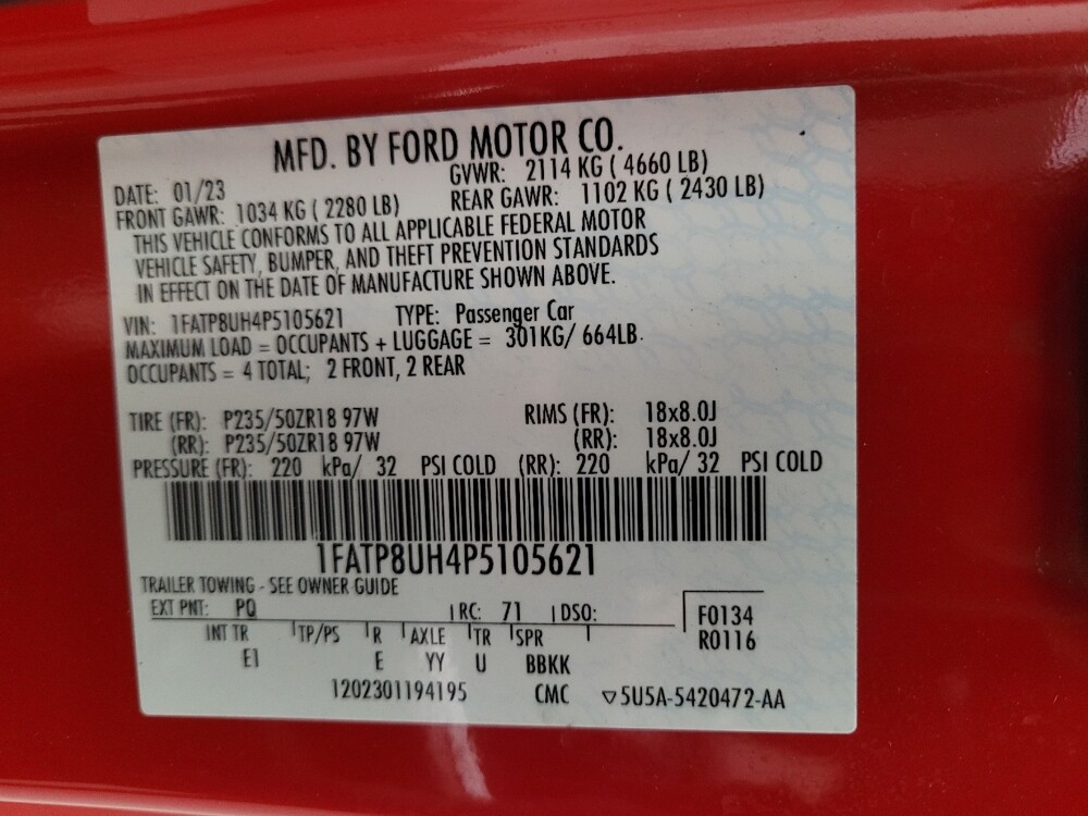 2023 Ford Mustang in Torrance, CA 90504 - 18102278 33