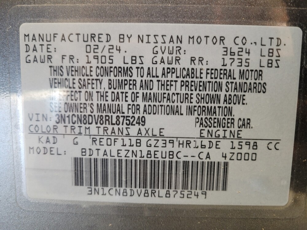 2024 Nissan Versa in Riverside, CA 92504 - 18102285 33