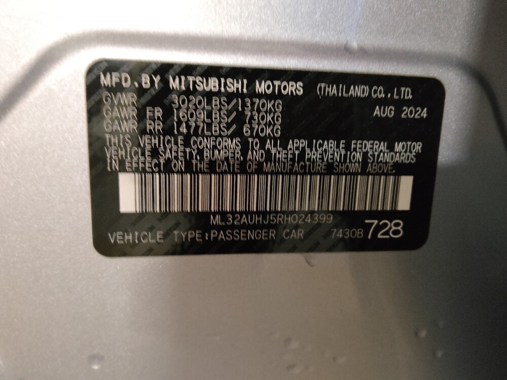 2024 Mitsubishi Mirage in Augusta, GA 30907 - 18102406 33