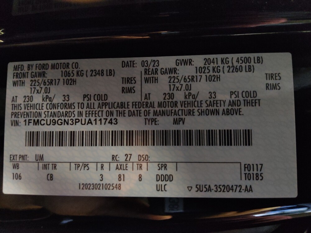 2023 Ford Escape in Glendale, AZ 85301 - 18102536 33