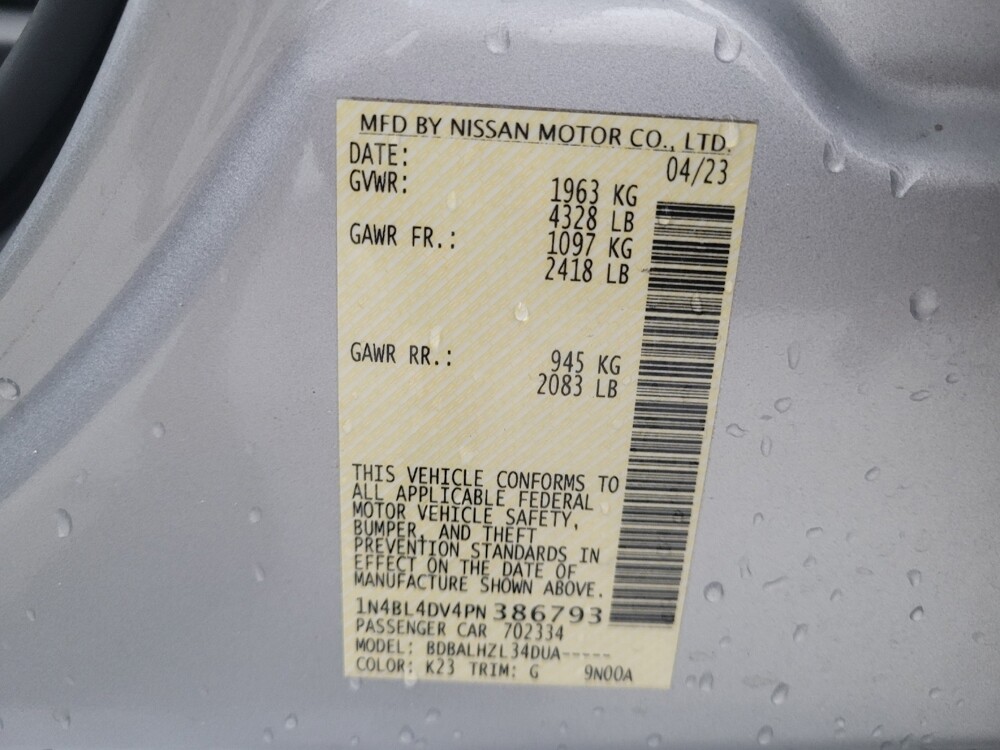 2023 Nissan Altima in Tampa, FL 33619 - 18102550 33