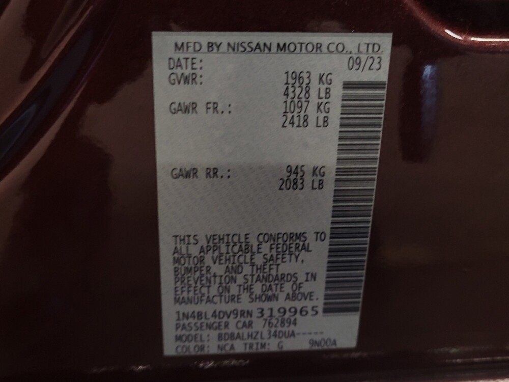 2024 Nissan Altima in Columbus, GA 31909 - 18102575 33