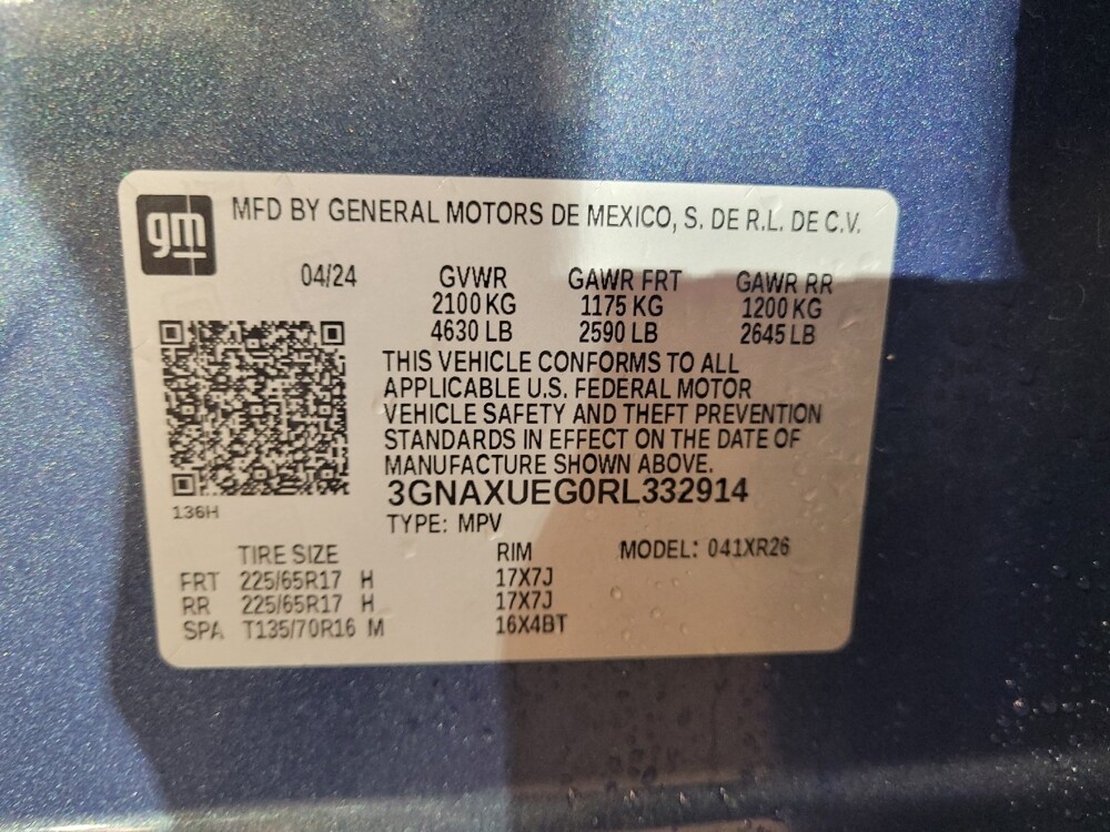 2024 Chevrolet Equinox in Clearwater, FL 33764 - 18102618 33