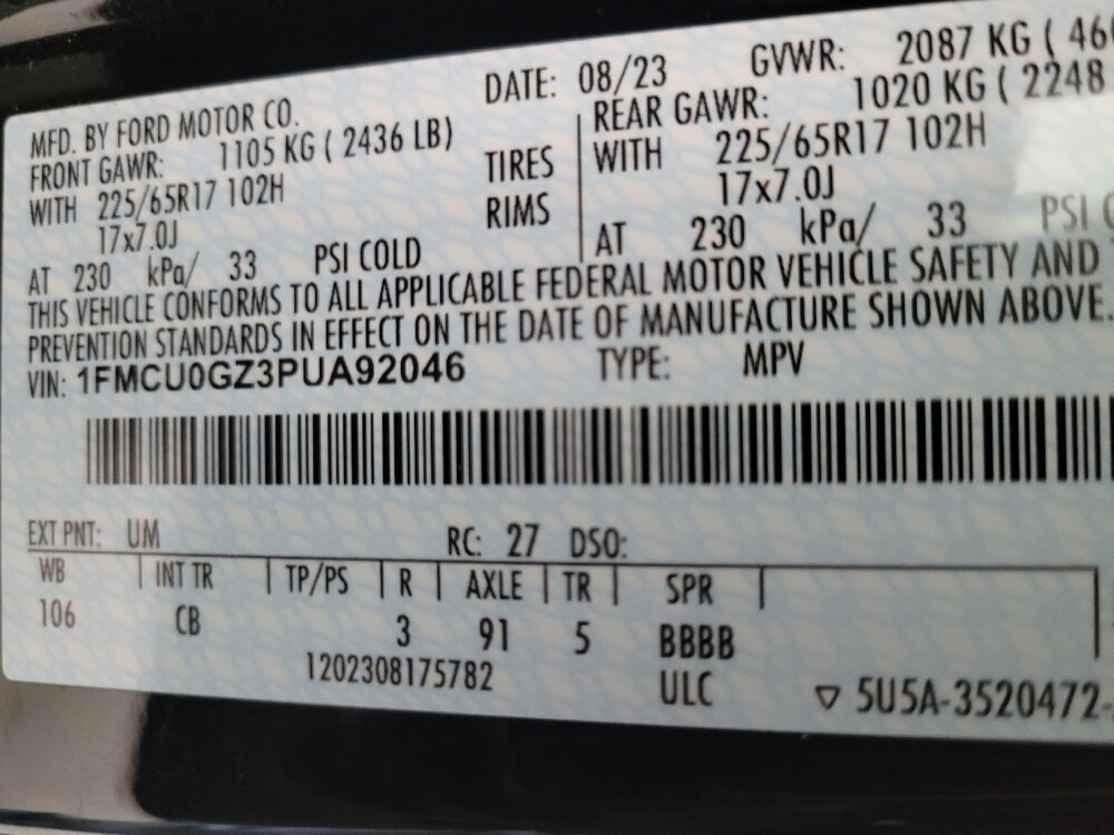 2023 Ford Escape in Las Vegas, NV 89104 - 18102724 33