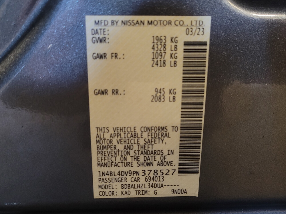 2023 Nissan Altima in Gastonia, NC 28056 - 18102737 33