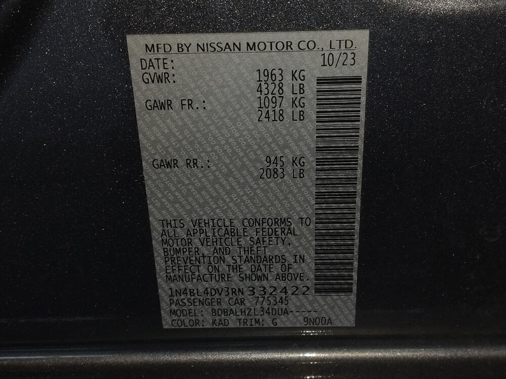 2024 Nissan Altima in Gainesville, FL 32609 - 18102770 33