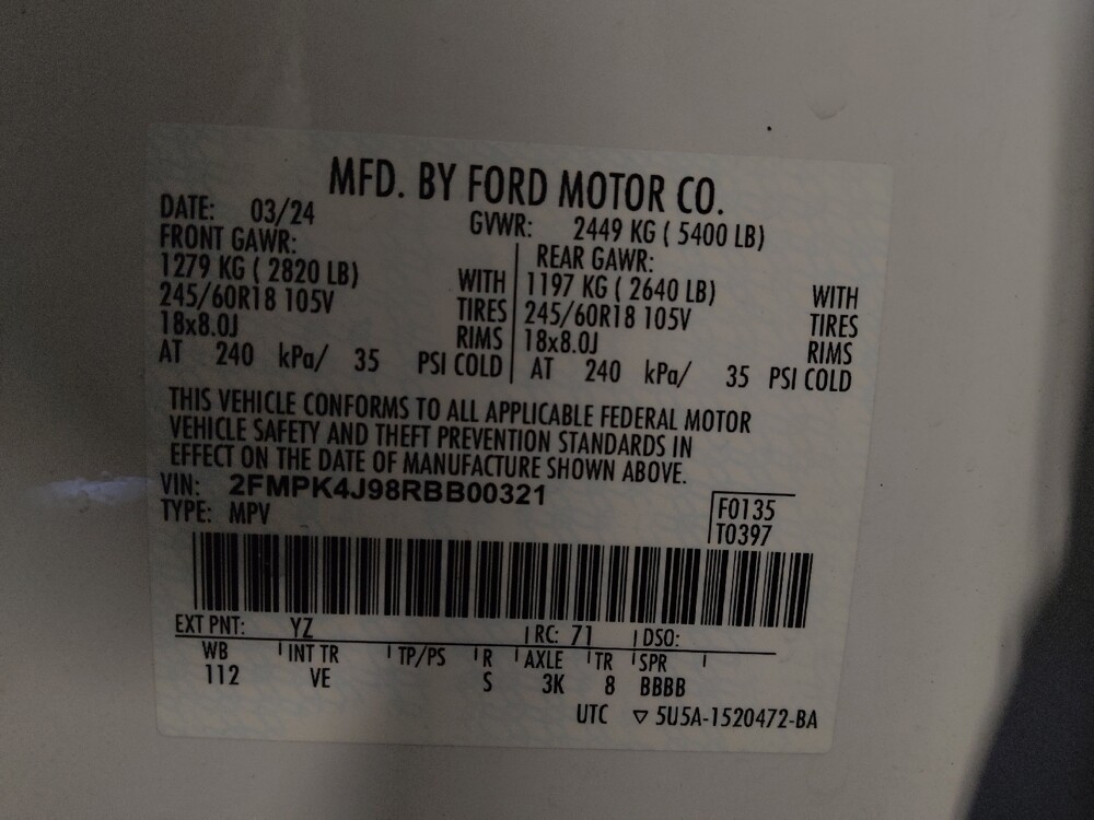 2024 Ford Edge in Savannah, GA 31419 - 18102783 33