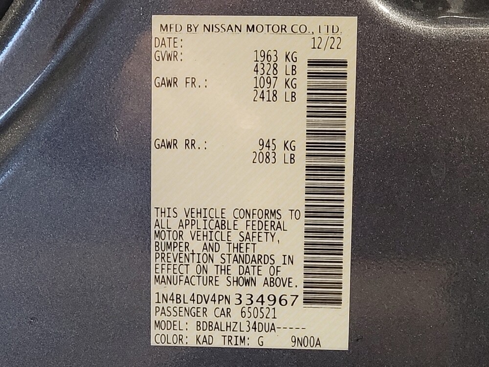 2023 Nissan Altima in Savannah, GA 31419 - 18102791 33