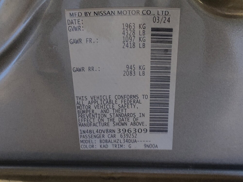 2024 Nissan Altima in Jacksonville, FL 32210 - 18102819 33