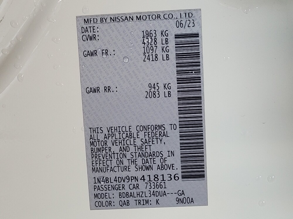 2023 Nissan Altima in Lauderdale Lakes, FL 33313 - 18102820 33