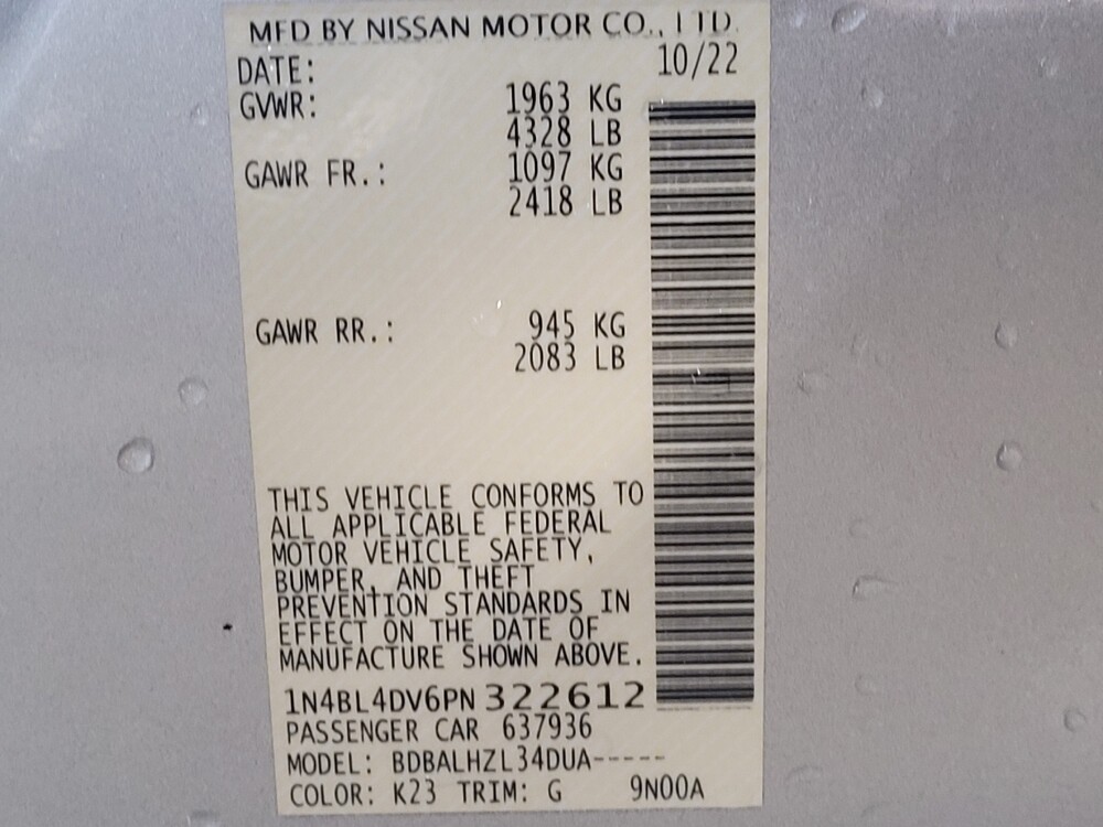 2023 Nissan Altima in Greenville, SC 29607 - 18102828 33