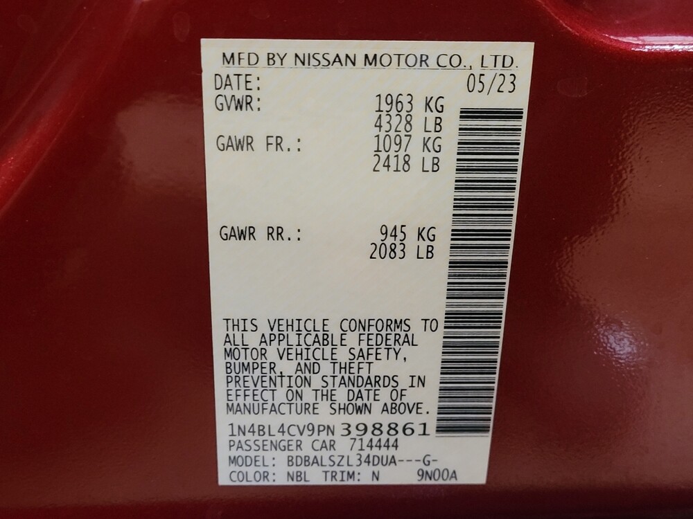 2023 Nissan Altima in West Palm Beach, FL 33409 - 18102847 33