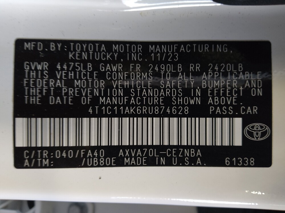 2024 Toyota Camry in Jacksonville, FL 32225 - 18102849 33