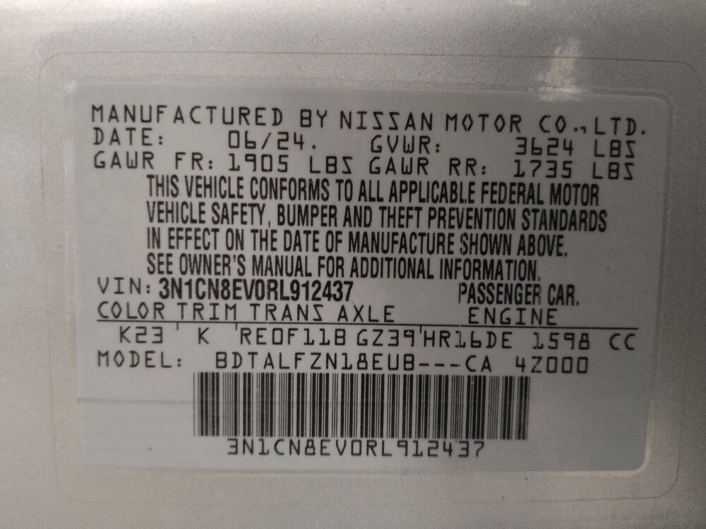 2024 Nissan Versa in Pensacola, FL 32505 - 18102913 33