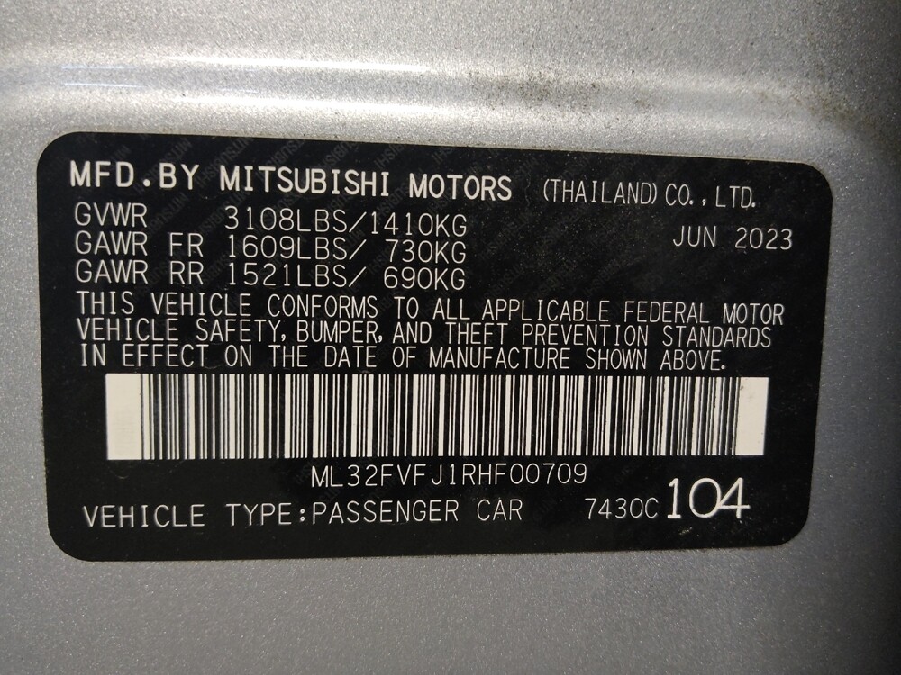 2024 Mitsubishi Mirage G4 in Salem, VA 24153 - 18102931 33