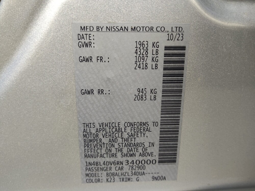 2024 Nissan Altima in Charlotte, NC 28213 - 18102951 33