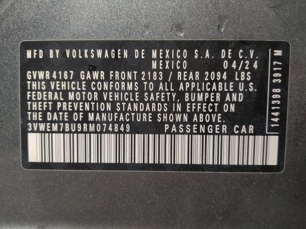 2024 Volkswagen Jetta in Columbia, SC 29210 - 18102965 33