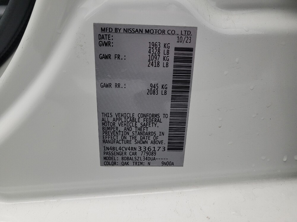 2024 Nissan Altima in Charlotte, NC 28273 - 18102990 33