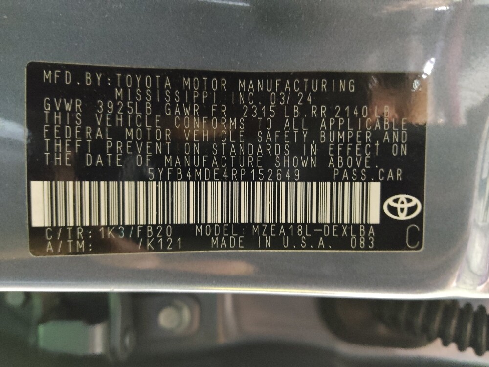 2024 Toyota Corolla in Greenville, NC 27834 - 18103081 33