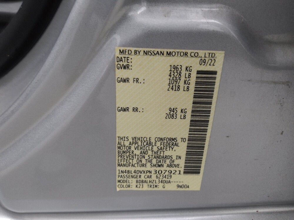 2023 Nissan Altima in Colorado Springs, CO 80909 - 18103129 33