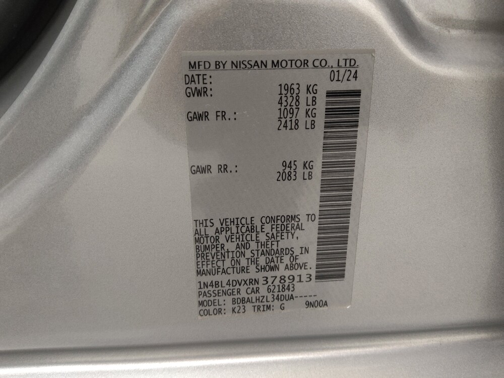 2024 Nissan Altima in Colorado Springs, CO 80909 - 18103137 33