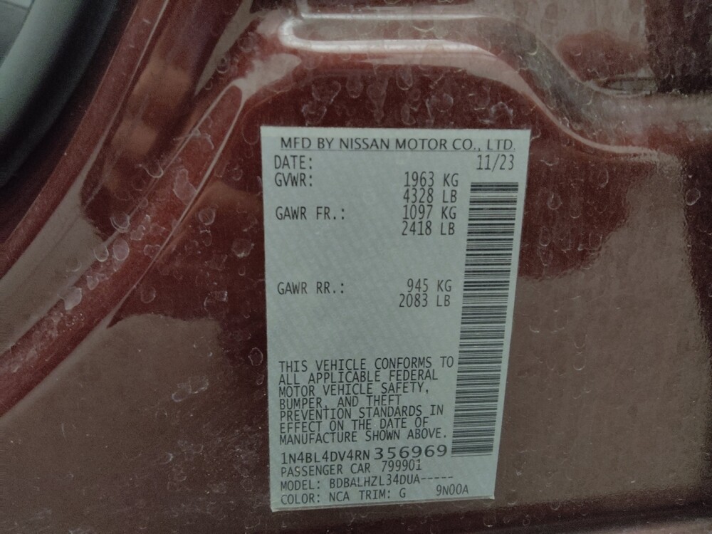 2024 Nissan Altima in Colorado Springs, CO 80909 - 18103147 33