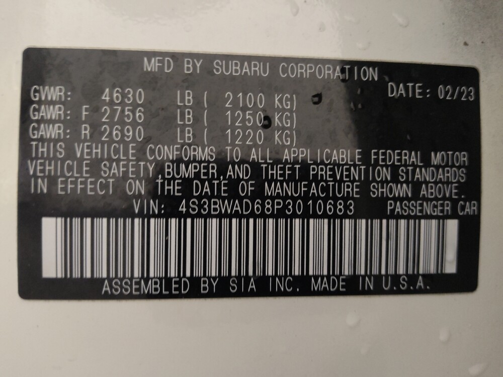 2023 Subaru Legacy in Houston, TX 77060 - 18103263 33