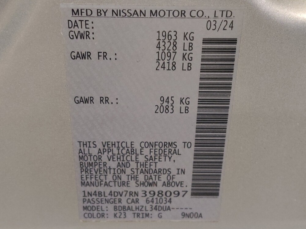 2024 Nissan Altima in Houston, TX 77034 - 18103265 33