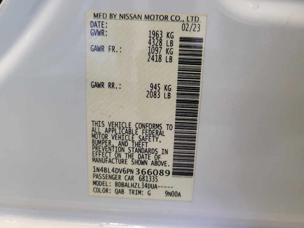 2023 Nissan Altima in Fairfield, OH 45014 - 18103310 33