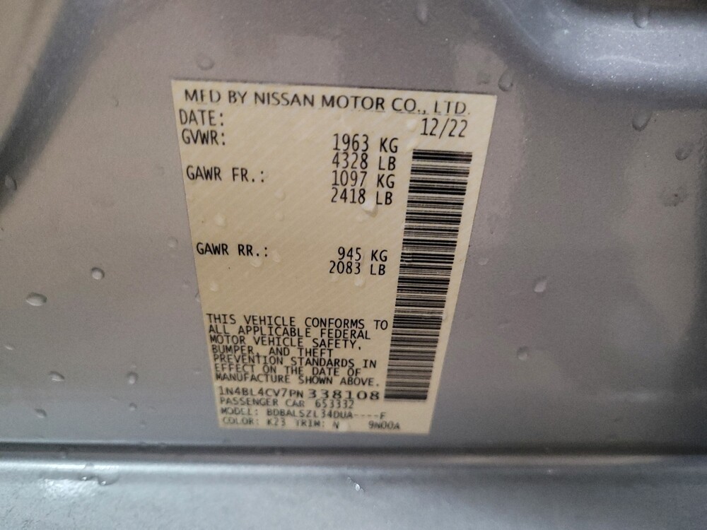 2023 Nissan Altima in Williamstown, NJ 8094 - 18103380 33