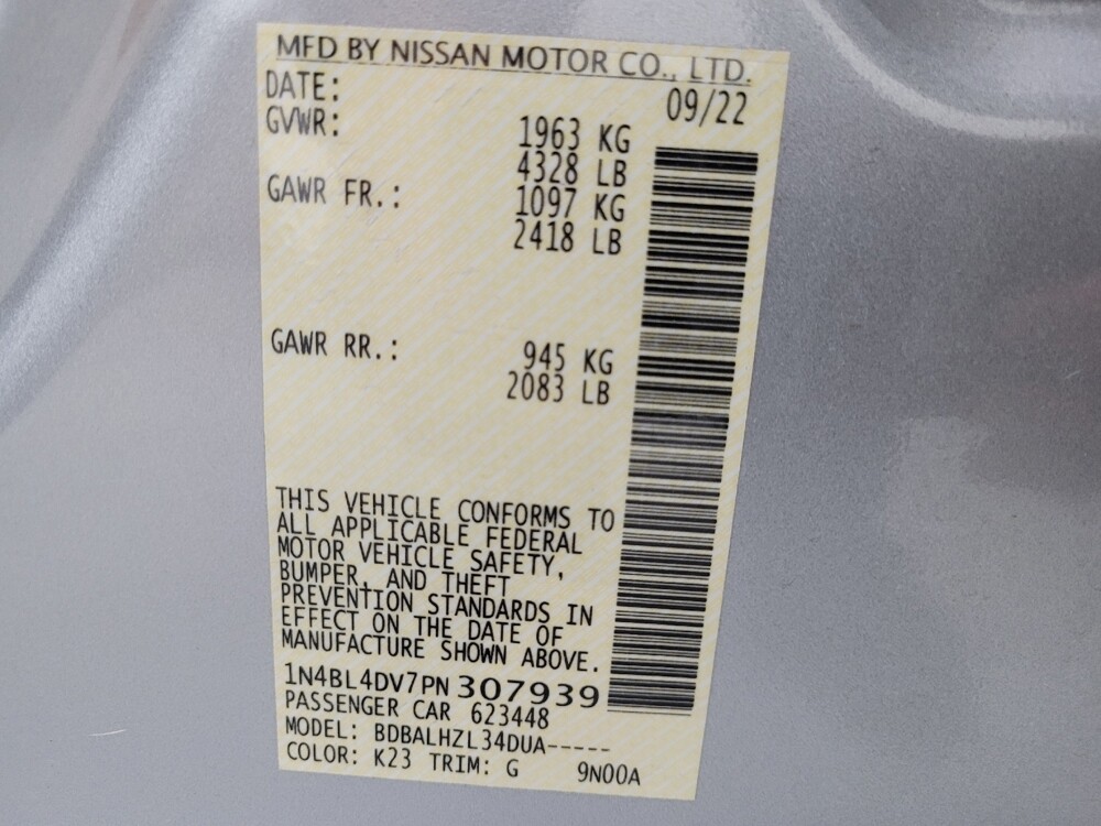 2023 Nissan Altima in Midlothian, IL 60445 - 18103527 33