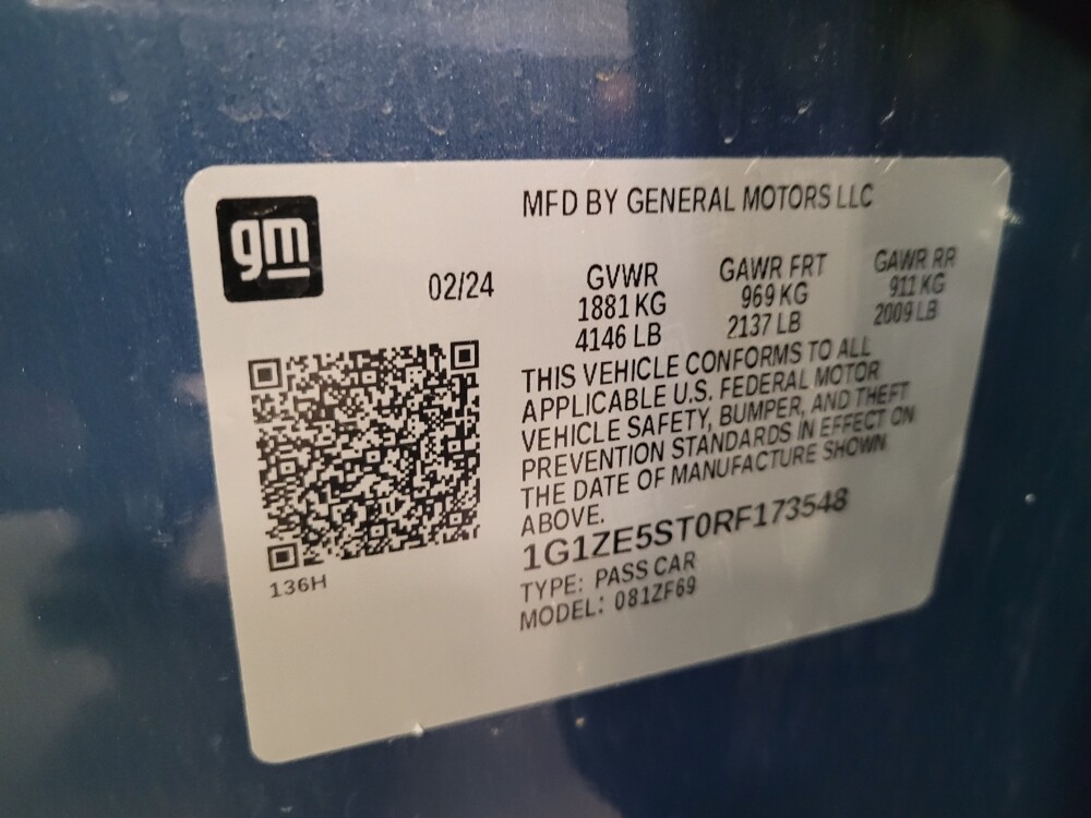 2024 Chevrolet Malibu in Sacramento, CA 95821 - 18103645 33