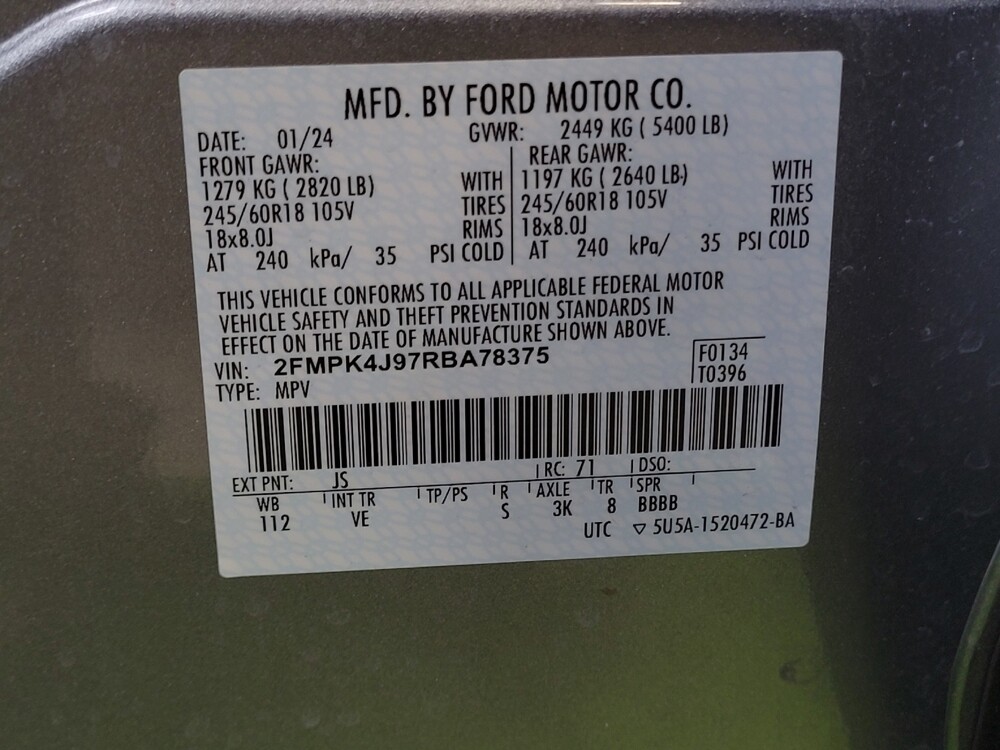 2024 Ford Edge in Knoxville, TN 37923 - 18103655 33