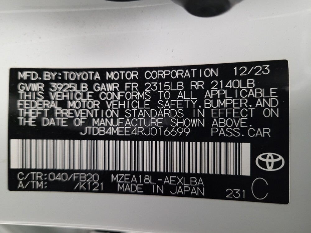 2024 Toyota Corolla in Downey, CA 90241 - 18103689 33