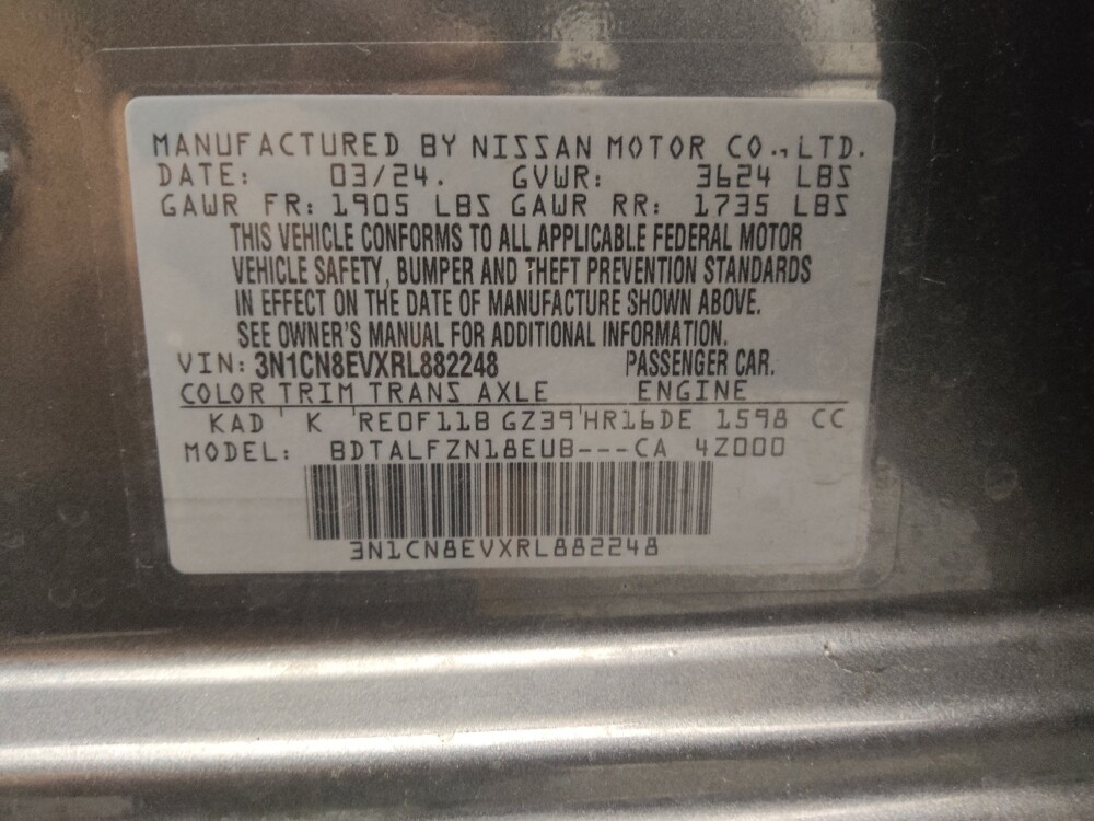 2024 Nissan Versa in Arlington, TX 76011 - 18103714 33