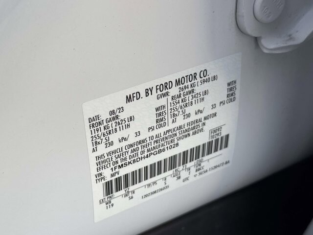 2023 Ford Explorer in Winchester, VA 22602 - 18104142 34