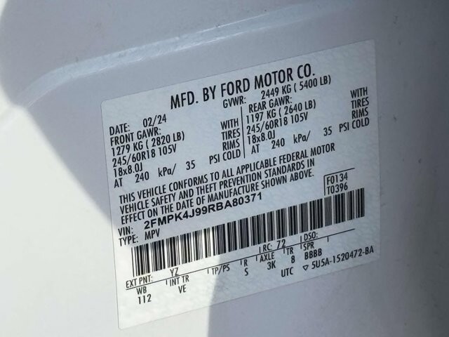 2024 Ford Edge in Winchester, VA 22602 - 18104144 31