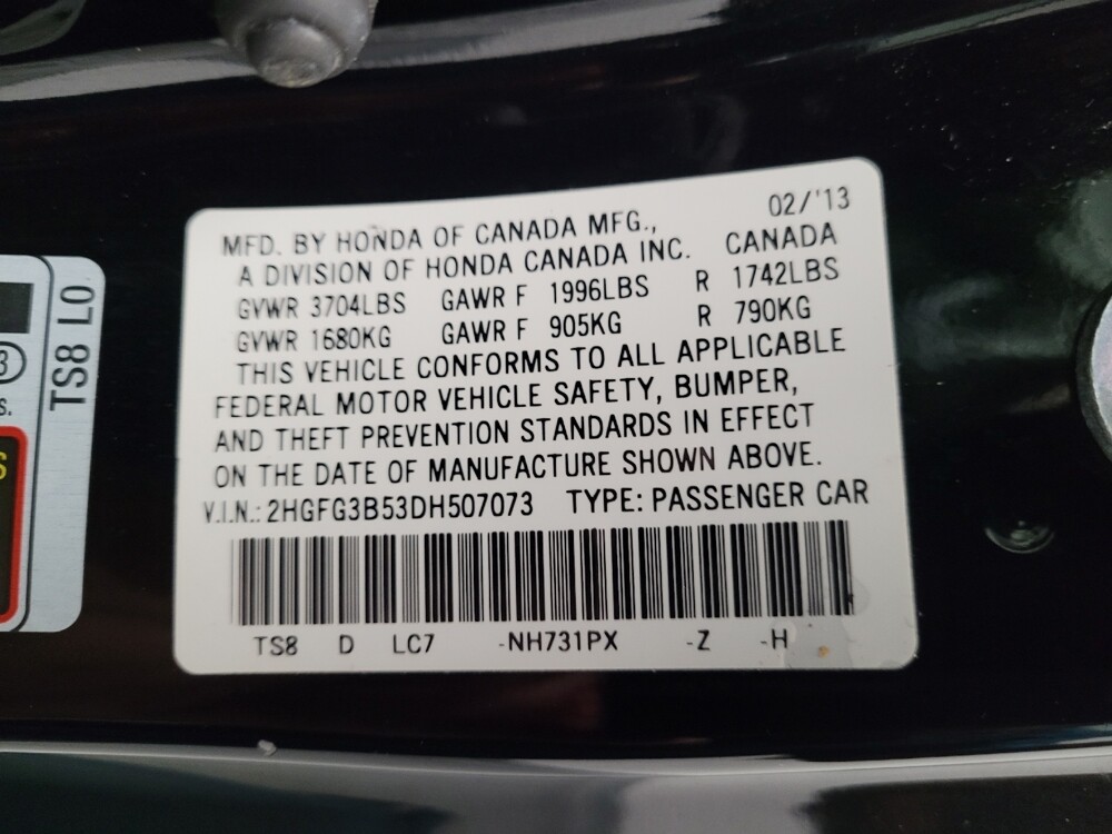 2013 Honda Civic in Downey, CA 90241 - 18104233 33