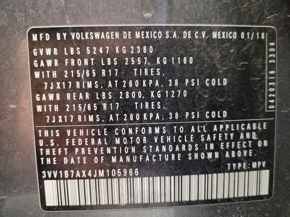 2018 Volkswagen Tiguan in Downey, CA 90241 - 18104234 33