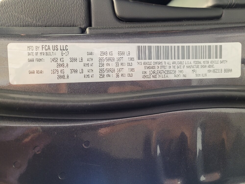 2017 Jeep Grand Cherokee in Torrance, CA 90504 - 18104240 33