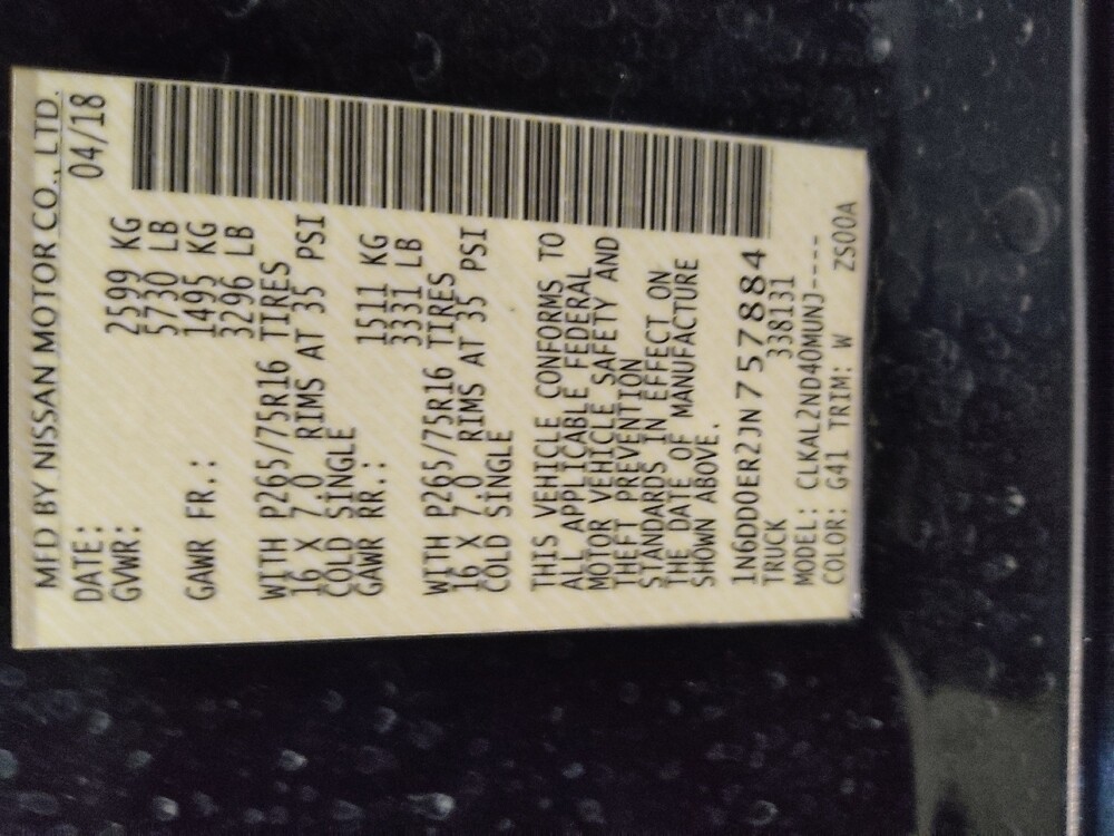 2018 Nissan Frontier in Tallahassee, FL 32304 - 18104345 33