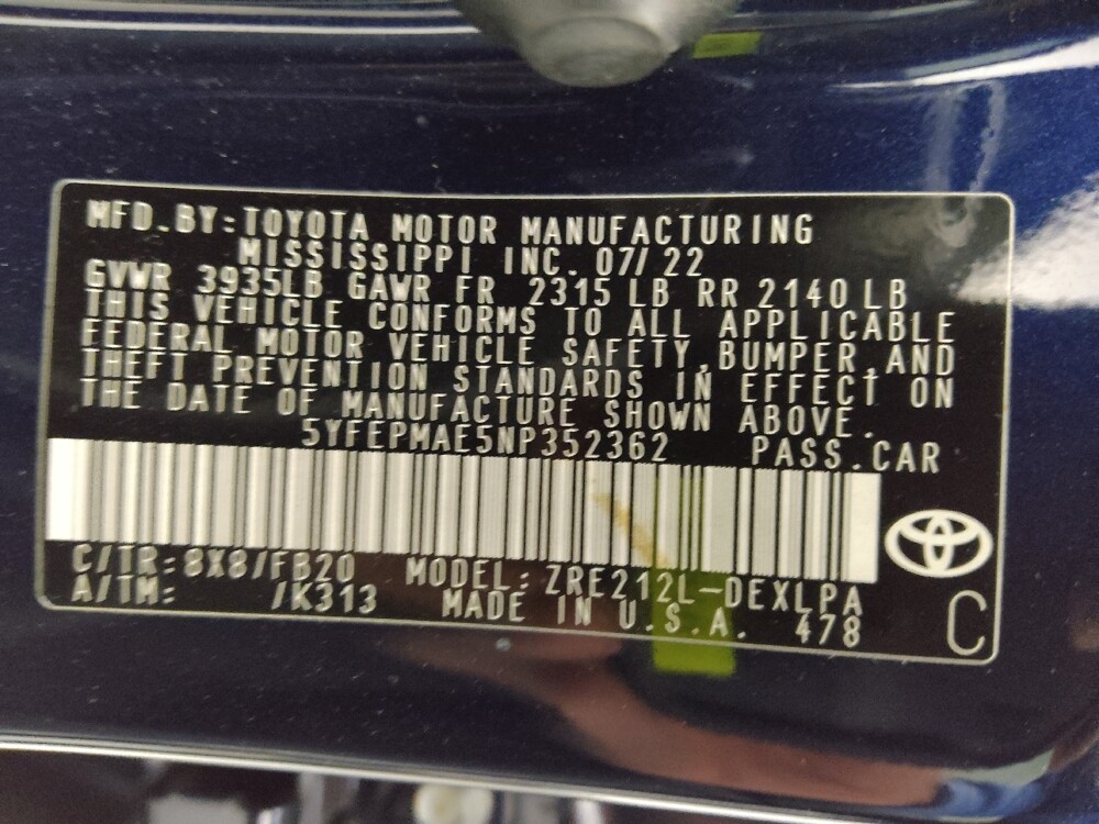 2022 Toyota Corolla in Tampa, FL 33619 - 18104350 33