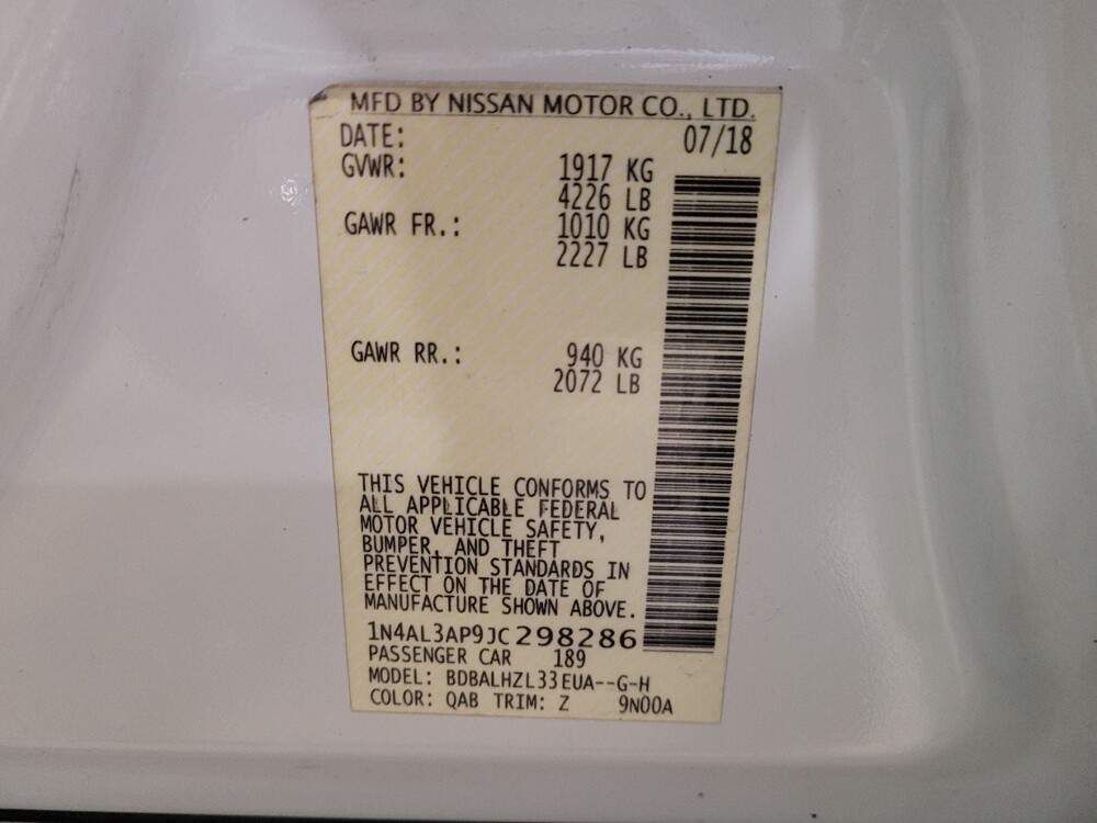 2018 Nissan Altima in Hialeah, FL 33014 - 18104365 33